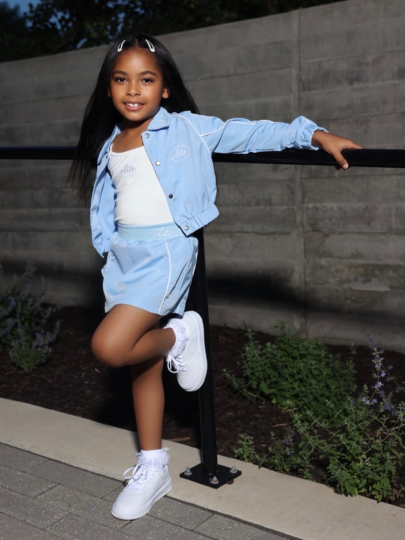 Elite kids girl short 3 peice set