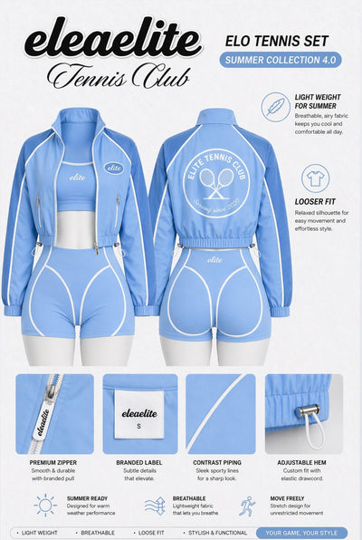 Elo Tennis 3 piece short set 3.0 pre-order