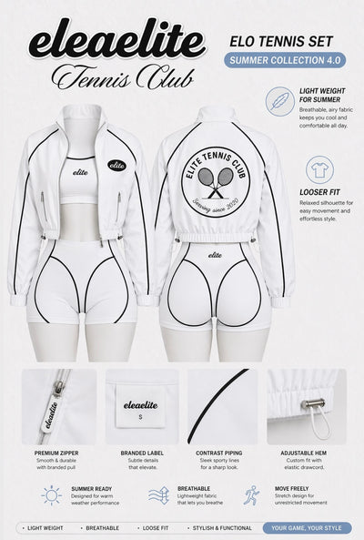 Elo Tennis 3 piece short set 3.0 pre-order