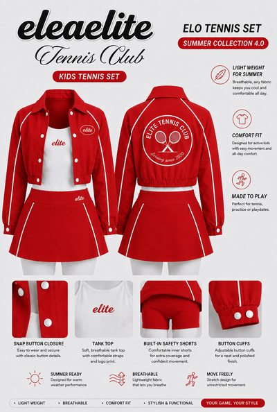 Elite kids girl short 3 peice set pre-order